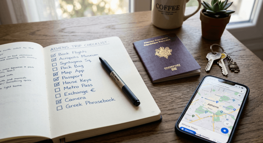 Les documents essentiels de la checklist départ expatriation Grèce