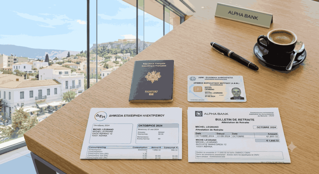 Documents nécessaires pour ouvrir un compte bancaire en Grèce