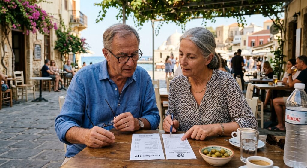 Comparer le coût de la vie entre la France et la Grèce pour un retraité